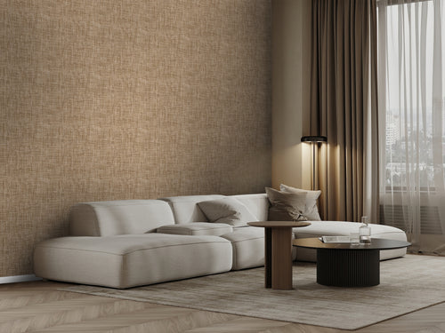 Origin Wallcoverings behang geweven linnenstructuur beige bruin - 50 x 900 cm - 348049 - vtwonen shop