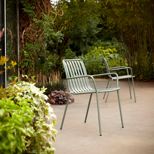 Tikamoon Metalen leunstoel in groen - Groen