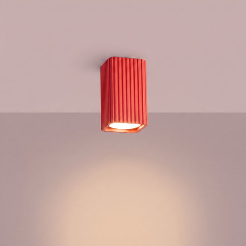Sollux Lighting Plafondlamp RAYO 10 rood - 6x6x10cm