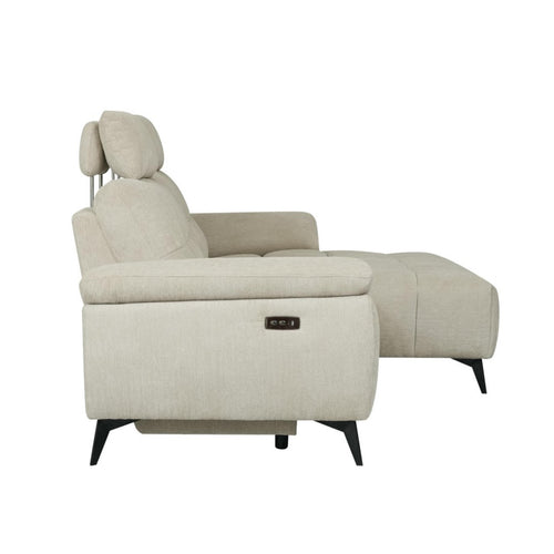 Furnhouse chaise longue bank rechts Colorado - Crème wit - Stof - 156x268x107