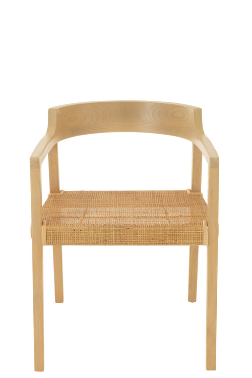 J-Line stoel Emma - hout - naturel