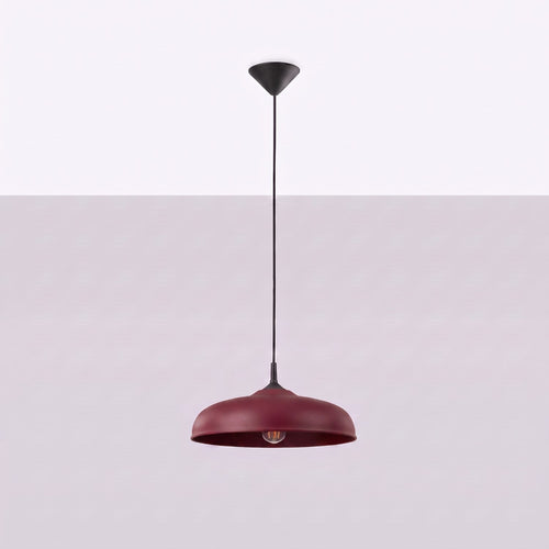 Sollux Lighting Hanglamp GINA bordeaux - 38x38x74cm