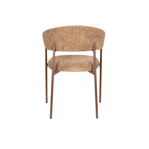 Housecraft Living Richard Eetkamerstoelen Armleuning Gemêleerd Bruin - Set van 2