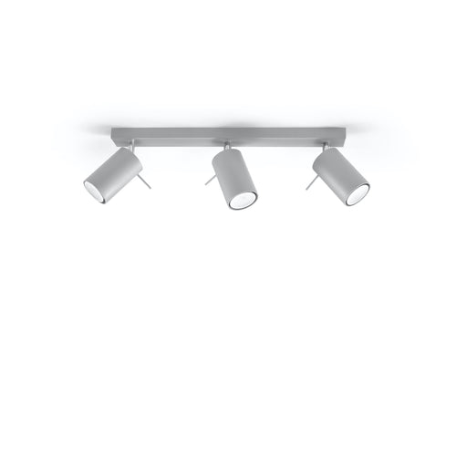 Sollux Lighting Plafondlamp RING 3 grijs - 45x6x16cm