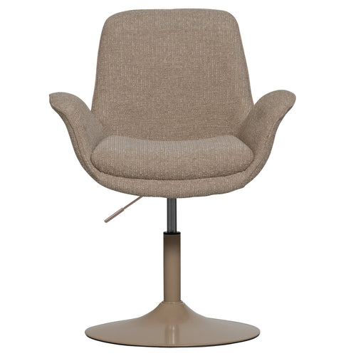 WOOOD eetkamerstoelen Marten - Polyester - Zand - Set van 6