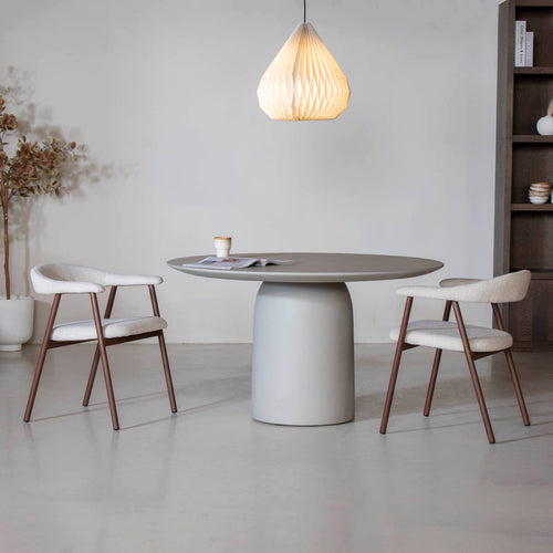 DÉJA Living Eettafel Dalarö Rond - Greige - 130x130x76cm - vtwonen shop