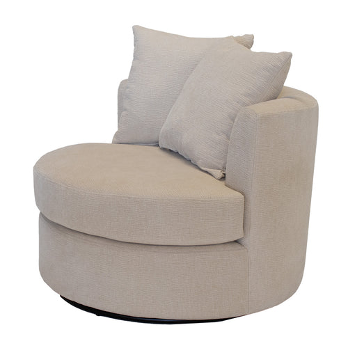 Giga Meubel Fauteuil Thony Luxe Draaibaar - Beige - Zithoogte 46cm