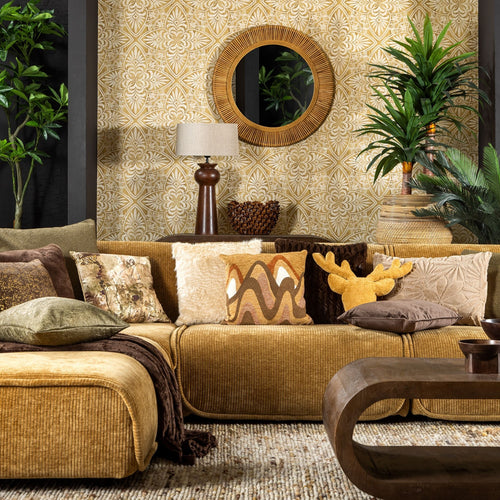 MARTHY - plaid 140x180 cm - ribfluweel - gerecycled - Chocolate Martini - bruin