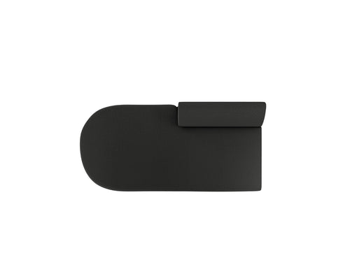 Micadoni Module Miley 2-zits, boucle zwart - 90x158x70cm