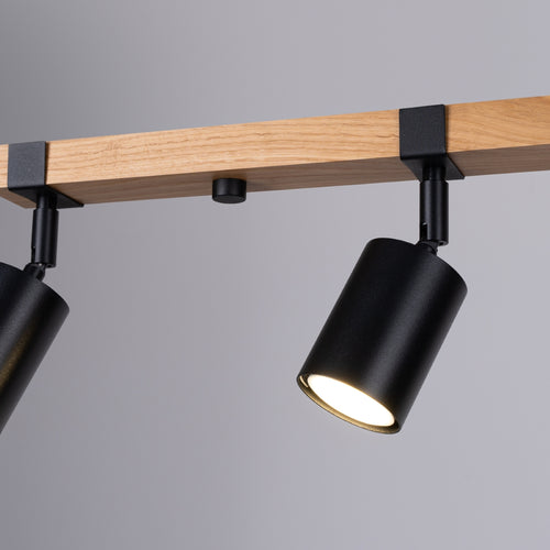 Sollux Lighting Plafondlamp FAGER 4L zwart - 88x6x17,2cm