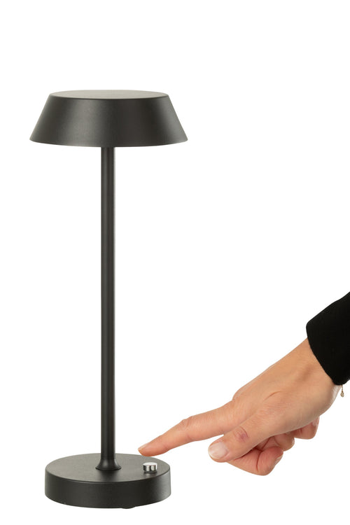 J-Line tafellamp Noé - metaal - zwart
