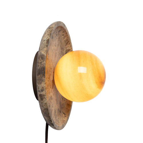 it's about RoMi wandlamp Tivoli - bruin - Ø25cm