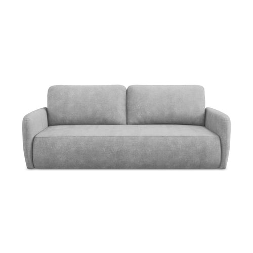 LaMiaSofa 3-zits slaapbank Corle - chenille stof - lichtgrijs - 218x102x86