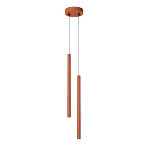 Sollux Lighting Hanglamp PASTELO 2 rood oker - 15x15x104cm