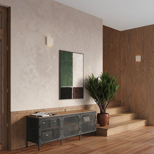 Sollux Lighting Wandlamp VANTA beige - 15x2,4x15cm