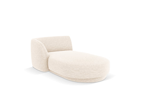 Micadoni linker meridiaan Miley chenille, lichtbeige - 156x90x70cm