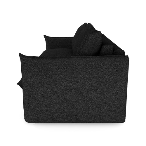 Premium Interiors - Snel uitklapbare slaapbank ICON - bouclette donker antraciet 208cm