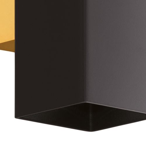 EGLO wandlamp Passa - 2 lichts - zwart, goud
