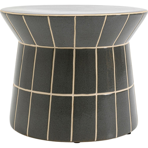 Kare Design Bijzettafel Bliss Tile Ø38cm blauw