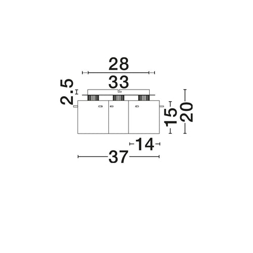 Nova Luce MIRBI Plafondlamp met lampenkap in de kleuren Smokey en Sandy Black, E27, 3x12W