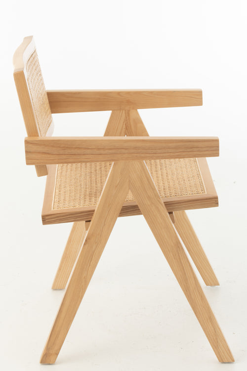 J-Line stoel Rooster - essenhout/rotan - naturel - vtwonen shop