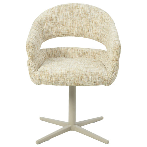 DÉJA Living Eetkamerstoel Milou - Taupe - Draaibaar - Set van 2 - vtwonen shop