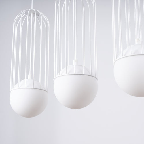 Sollux Lighting Hanglamp BRINA 3L wit - 54x12x115cm