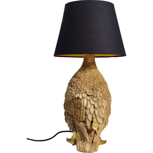 Kare Design tafellamp - eend - goud en zwart