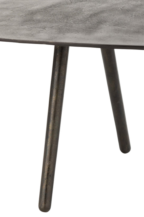 J-Line salontafel Druppel - aluminium/ijzer - zwart - large