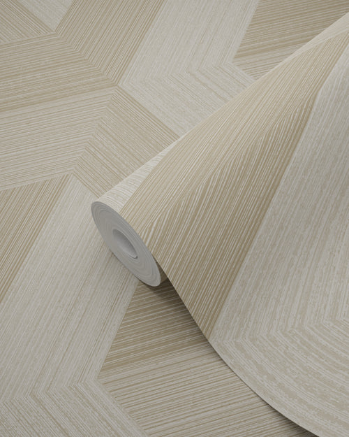 Origin Wallcoverings behang grafisch 3D motief beige - 53 cm x 10.05 m - 347949