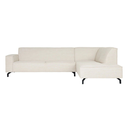 MySofa 2,5-zits Hoekbank Floris - Rechts Beige Stof - 285x210x82cm