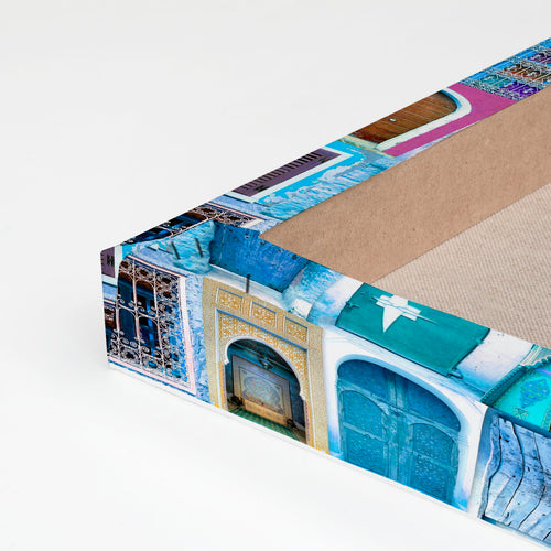 Canvas 60x40 Afdruk Blauwe Deur - vtwonen shop