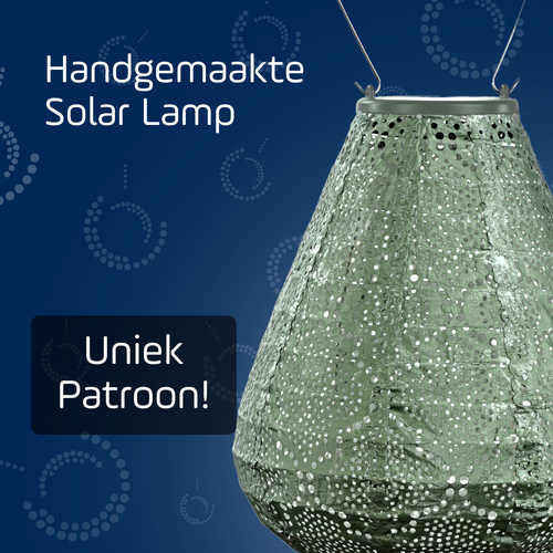 Lumiz solar lampion - baar tulip - 20 cm - sage green - vtwonen shop