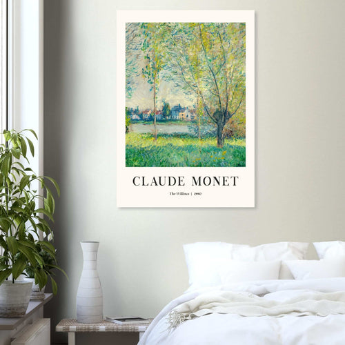 Artfulprints  Claude Monet - The willows   poster 30x40 cm - vtwonen shop