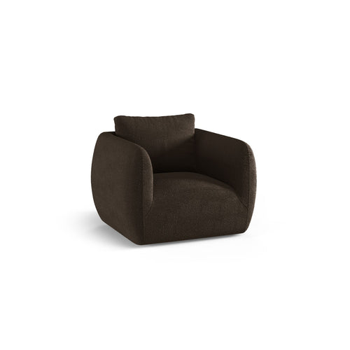 Cosmopolitan Design - Fauteuil Nimes boucle bruin - 87x95.5x80cm