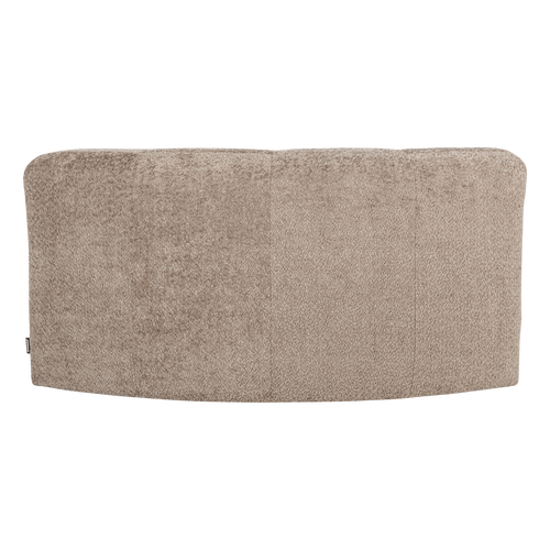 WOOOD hoekelement rond Mojo Base - Wollig - Donkerzand - 74x110x110