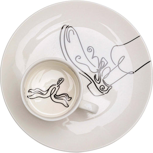 Kare Design Koffiekoppen Favola banaan (4/set)