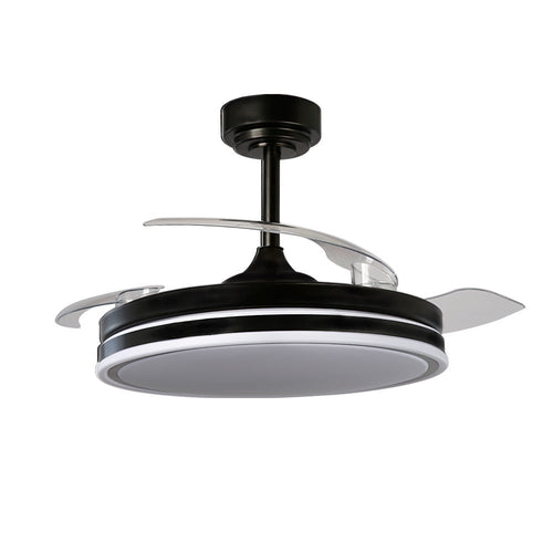CristalRecord plafondventilator Moss - 1 lichts - 106  x 42   cm - zwart