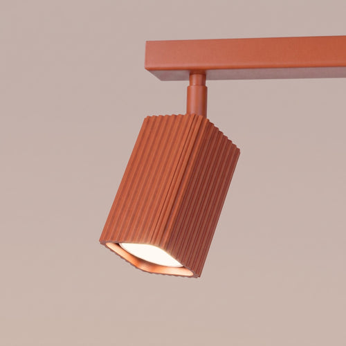 Sollux Lighting Plafondlamp RAYO 6L rode oker - 117x6x16,5cm