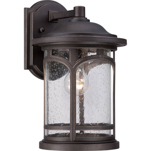 Elstead Marblehead - 1 lichte middelgrote wandlantaarn - Palladiaanse bronzen afwerking, E27