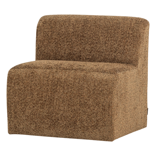 WOOOD eetbank 84 cm rugleuning Mojo Base - Wollig - Honinggeel - 83x84x76