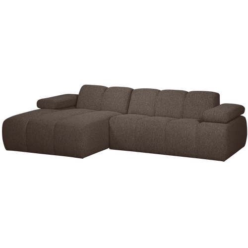 WOOOD chaise longue bank links Mojo - Bouclé - Bruin Melange - vtwonen shop