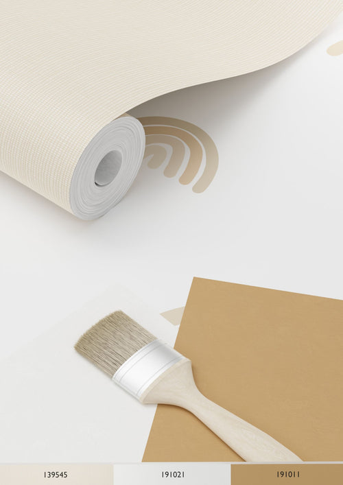 ESTAhome behang regenboogjes beige en wit - 53 cm x 10.05 m - 139684 - vtwonen shop