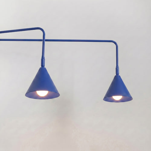 Sollux Lighting Wandlamp NOX 2 ultramarijn met schakelaar - 150x80x30cm