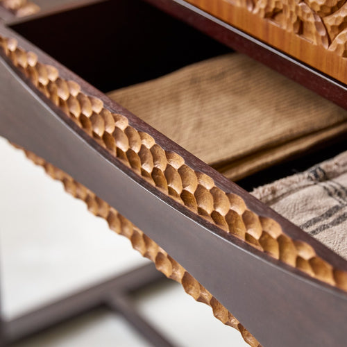 Tikamoon Massief mahoniehouten dressoir 120 cm - Bruin - vtwonen shop