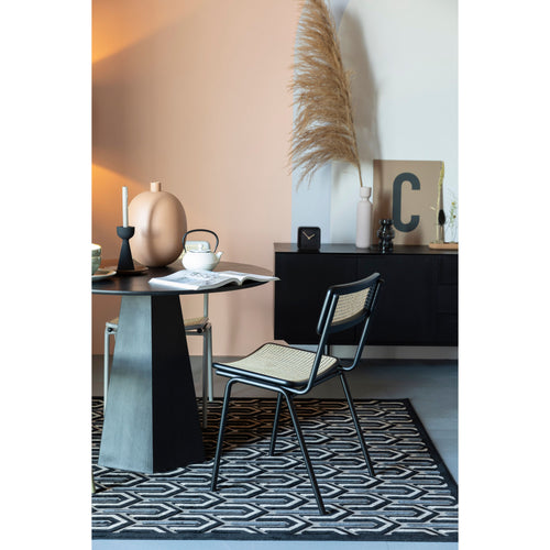 Zuiver Jort Eetkamerstoelen  Naturel/Zwart - Set van 2 - vtwonen shop