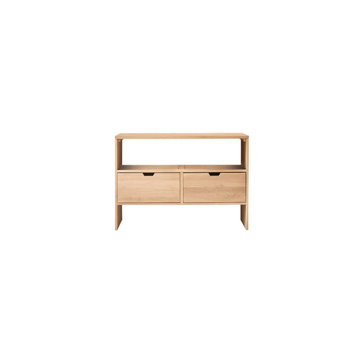 Tikamoon Massief eikenhouten badmeubel 110 cm - Naturel