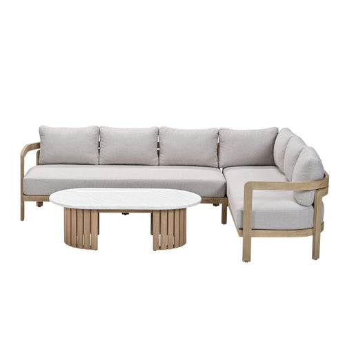 Garden Impressions Loungeset Sirocco 3-delig rechts - acacia - grey sand