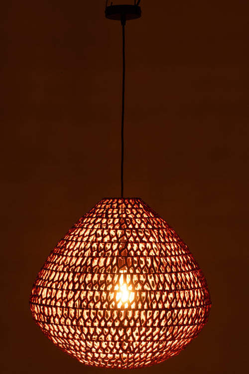 J-Line hanglamp Getwist - metaal - oranje - vtwonen shop