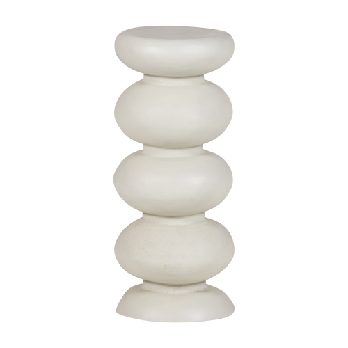 WOOOD bijzettafel Brilo - Metaal - Creme - 69x29x29